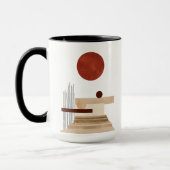 Modern geometrisch Abstract Mok (Links)