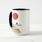 Modern geometrisch Abstract Mok (Voorkant links)