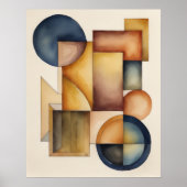 Modern geometrisch abstract ontwerp 4:5 poster (Voorkant)