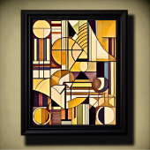 Modern geometrisch abstract ontwerp 4:5 poster