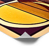 Modern geometrisch abstract ontwerp 4:5 poster (Hoek)