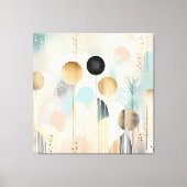 Modern geometrisch abstract pastelpatroon canvas afdruk (Voorkant)