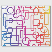 MODERN GEOMETRISCH ABSTRACT PATROON CADEAUPAPIER (Vlak)