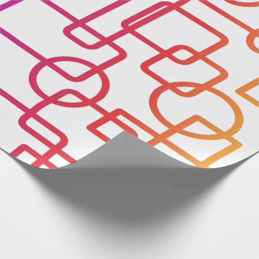 MODERN GEOMETRISCH ABSTRACT PATROON CADEAUPAPIER (Hoek)