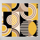 Modern geometrisch, abstract  patroon poster (Voorkant)