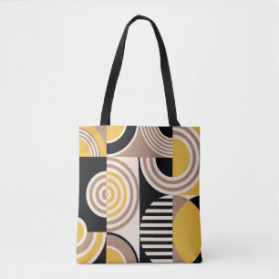 Modern geometrisch, abstract  patroon tote bag