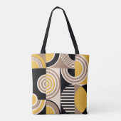 Modern geometrisch, abstract  patroon tote bag (Achterkant)