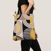 Modern geometrisch, abstract  patroon tote bag (Dichtbij)