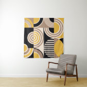 Modern geometrisch, abstract patroon wandkleed (In situ)