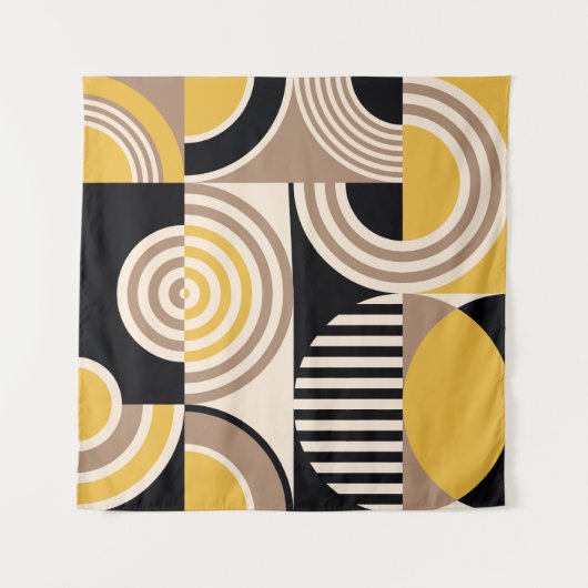 Modern geometrisch, abstract patroon wandkleed (Voorkant)