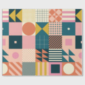 Modern geometrisch abstract patroonontwerp met sim cadeaupapier (Vlak)