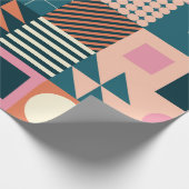 Modern geometrisch abstract patroonontwerp met sim cadeaupapier (Hoek)