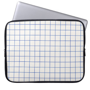 Modern geometrisch abstract patroonontwerp met sim laptop sleeve