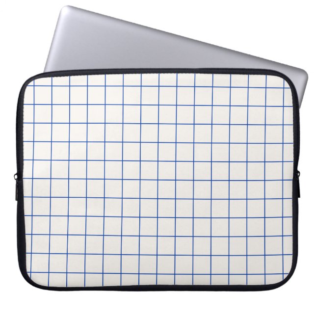 Modern geometrisch abstract patroonontwerp met sim laptop sleeve (Voorkant)