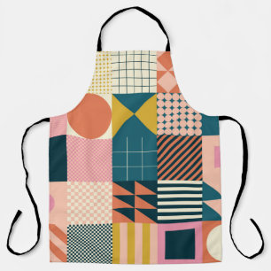 Modern geometrisch abstract patroonontwerp met sim schort