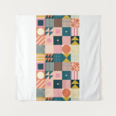 Modern geometrisch abstract patroonontwerp met sim wandkleed (Voorkant (horizontaal))