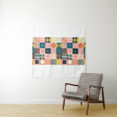 Modern geometrisch abstract patroonontwerp met sim wandkleed (In situ)