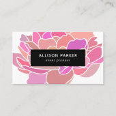 Modern geometrisch Abstract Visitekaartje (Voorkant)