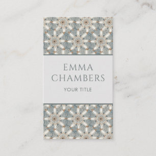 Modern geometrisch Abstract vormenpatroon Visitekaartje