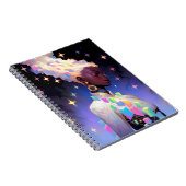 Modern geometrisch anime meisje notitieboek (Rechterzijde)