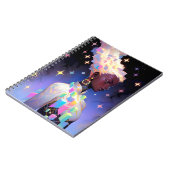 Modern geometrisch anime meisje notitieboek (Linkerzijde)