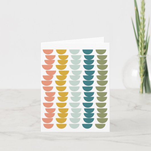 Modern geometrisch Bowls-ontwerp in een aantrekkel Kaart (Voorkant)