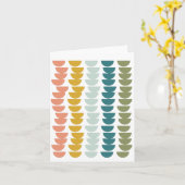 Modern geometrisch Bowls-ontwerp in een aantrekkel Kaart (Gele Bloem)