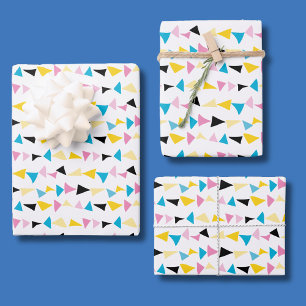 Modern geometrisch confetti patroon inpakpapier vel