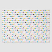 Modern geometrisch confetti patroon tissuepapier (Voorkant)