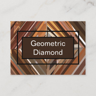 Modern Geometrisch Diamant Houten Achtergrond Patr Visitekaartje