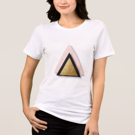 Modern geometrisch driehoek T-shirt – minimalistis