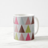 Modern geometrisch driehoekpatroon koffiemok (Voorkant rechts)