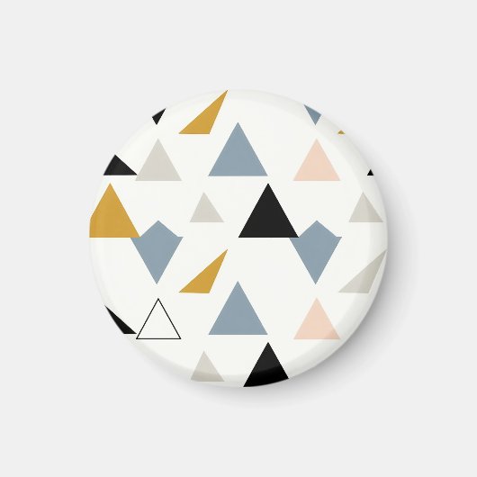 Modern Geometrisch Driehoekpatroon Magneet (Voorkant)