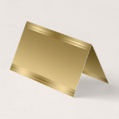 Modern Geometrisch Faux Gold Visitekaartje (Achterkant)
