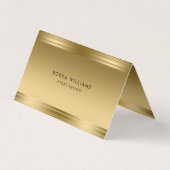Modern Geometrisch Faux Gold Visitekaartje (Voorkant)