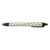 Modern geometrisch geel ananaspatroon zwarte inkt pen (Bodem)