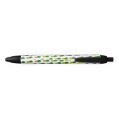 Modern geometrisch geel ananaspatroon zwarte inkt pen (Achterkant)