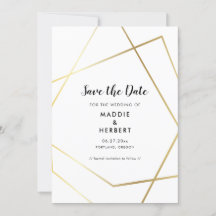 Modern geometrisch goud lijst