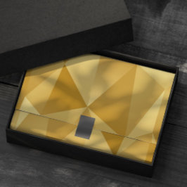 Modern Geometrisch Goud Weefseldocument voor Gifto Tissuepapier