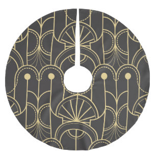Modern geometrisch: gouden lijnen  kerstboom rok