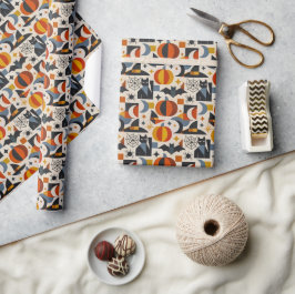 Modern Geometrisch Halloween Cadeaupapier