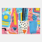 Modern geometrisch inpakpapier vel (Voorkant 2)