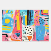 Modern geometrisch inpakpapier vel (Voorkant)