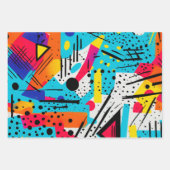 Modern geometrisch inpakpapier vel (Voorkant 3)