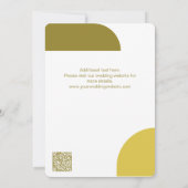 Modern Geometrisch ja! Wit Bewaar de datum Kaart (Achterkant)