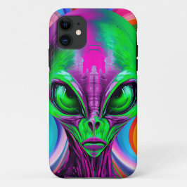 Modern Geometrisch Kleurrijk Alien Case-Mate iPhone Case