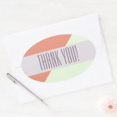 Modern Geometrisch Kleurrijk Groot Dank u Sticker (Envelop)