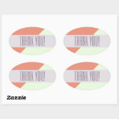 Modern Geometrisch Kleurrijk Groot Dank u Sticker (Vel)