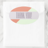 Modern Geometrisch Kleurrijk Groot Dank u Sticker (Tas)