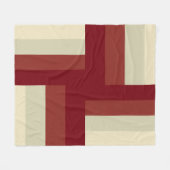 Modern geometrisch kruispatroon fleece deken (Voorkant (Horizontaal))